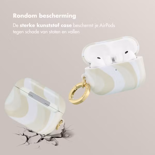 Selencia Vivid Case Apple AirPods Pro 3 - Desert Waves Beige