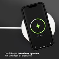 Accezz Liquid Silicone Backcover Apple iPhone X / Xs - Zwart