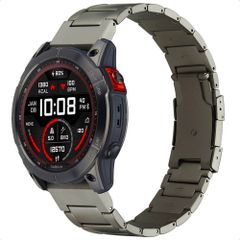 Accezz Mat Titanium bandje  - Garmin 26 mm aansluiting - Titanium