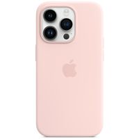 Apple Silicone Back Cover with MagSafe Apple iPhone 14 Pro - Chalk Pink