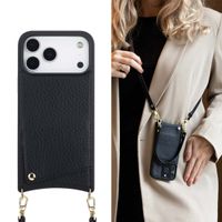 Selencia Nova Phone Case with Cord and Card Holder Apple iPhone 17 Pro Max - Black