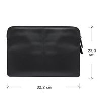 dbramante1928 Skagen Pro+ Sleeve - Laptop hoes 13 inch - Echt leer - Apple MacBook Pro 13 inch / Air 13 inch - Black