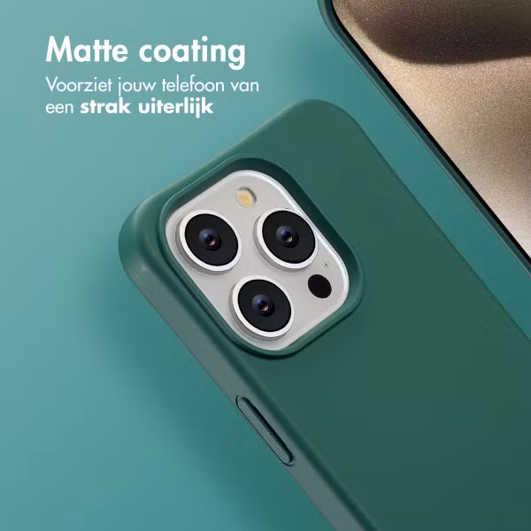 imoshion Color Backcover met afneembaar koord MagSafe Apple iPhone 15 Pro - Donkergroen