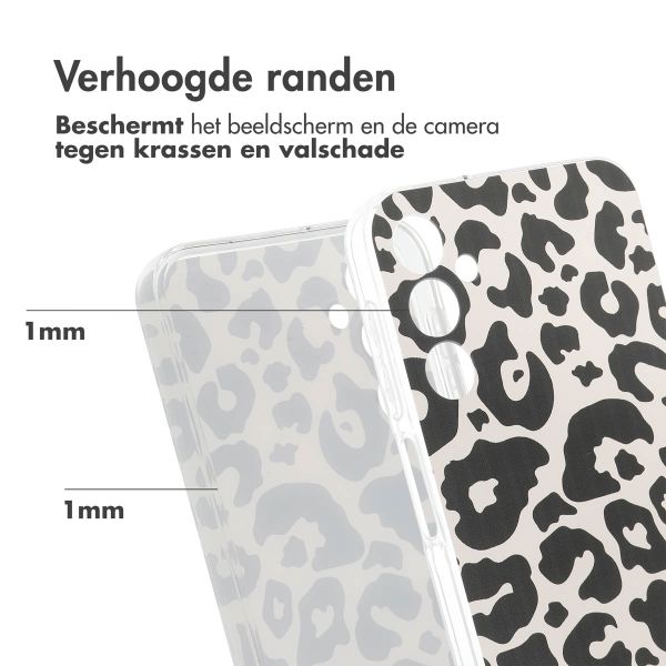 imoshion Design hoesje Samsung Galaxy A25 (5G) - Leopard Transparent