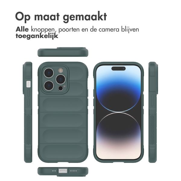 imoshion EasyGrip Backcover iPhone 14 Pro - Donkergroen