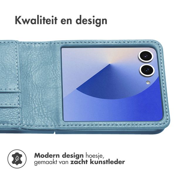 imoshion Luxe Bookcase Samsung Galaxy Z Flip 7 - Lichtblauw