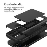 imoshion Backcover met pasjeshouder Apple iPhone 15 - Zwart