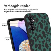 imoshion Design hoesje Samsung Galaxy A14 (5G/4G) - Luipaard - Groen / Zwart