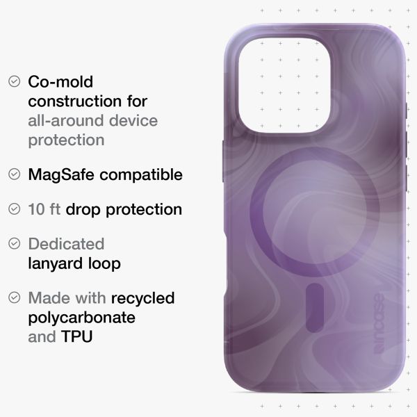 Incase Halo Case MagSafe iPhone 16 Pro - Oil Slick Lilac