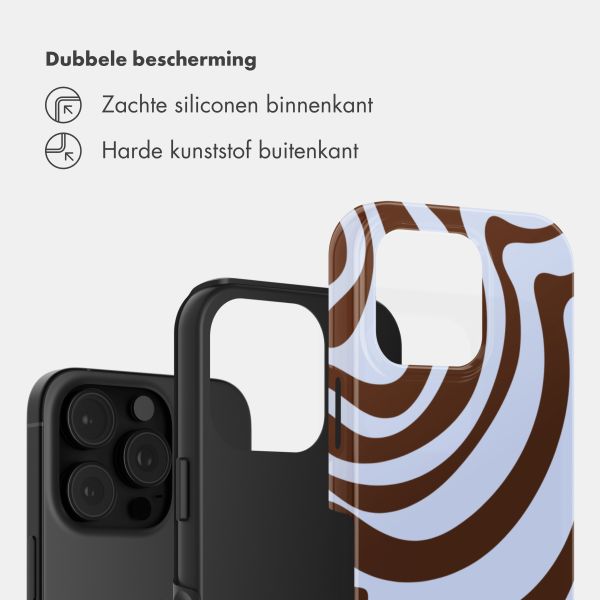 Selencia Vivid Backcover Apple iPhone 16 Pro - Dream Swirl Chocolate