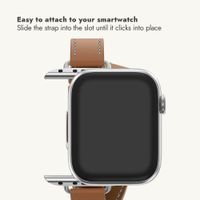 Selencia Élan Double strap band Apple Watch | 38/40/41/42 mm - Light Brown