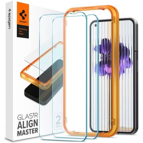 Spigen GLAStR EZ Fit Screenprotector + Applicator 2-pack Nothing Phone (2)