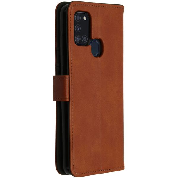 imoshion Luxe Bookcase Samsung Galaxy A21s - Bruin