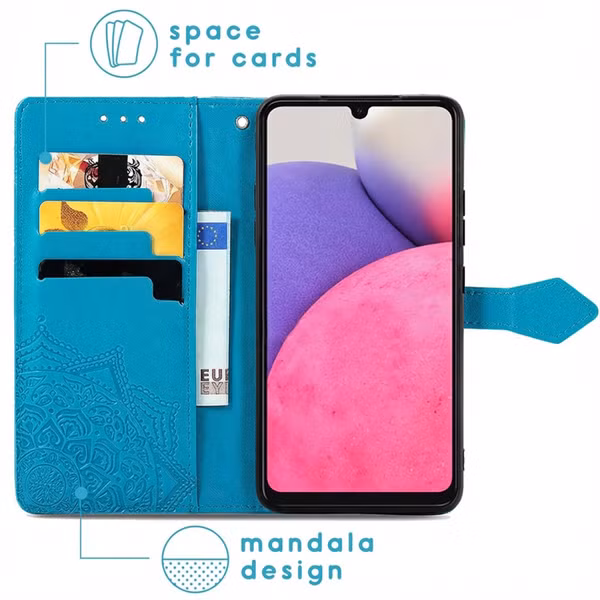 imoshion Mandala Bookcase Samsung Galaxy A33 - Turquoise