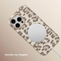 Selencia Sabi Backcover Panterprint met MagSafe Apple iPhone 16 Pro Max - Soft Ivory