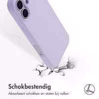 Accezz Liquid Silicone Backcover met MagSafe Apple iPhone 17 - Paars
