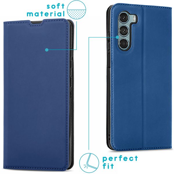 imoshion Slim Folio Bookcase Motorola Moto G200 - Donkerblauw