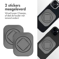 Accezz EasyLock telefoonhouder auto - inclusief hoesje Apple iPhone 15 - Ventilatierooster - 360 graden draaibaar - Zwart