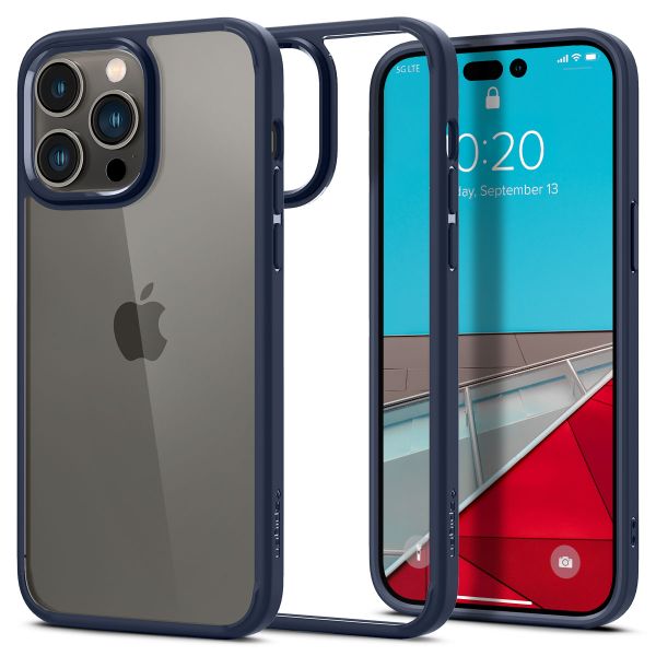 Spigen Ultra Hybrid Backcover iPhone 14 Pro - Donkerblauw