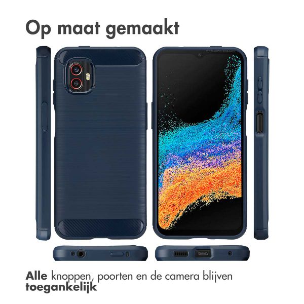 imoshion Brushed Backcover Samsung Galaxy Xcover 6 Pro - Donkerblauw