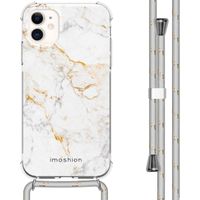 imoshion Design hoesje met koord iPhone 11 - White Marble