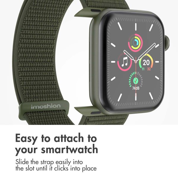 imoshion Nylon Strap Apple Watch | 44/45/46/49 mm - Army Green