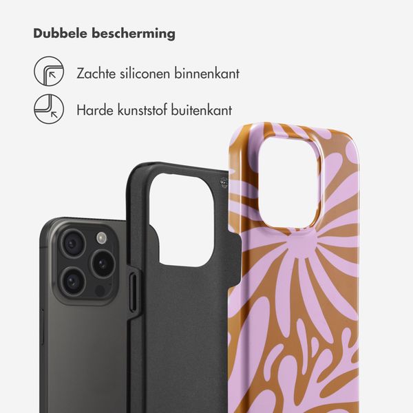 Selencia Vivid Backcover Apple iPhone 15 Pro - Modern Bloom Pink