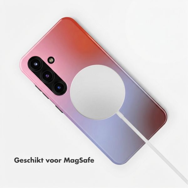 Selencia Vivid Backcover met MagSafe Samsung Galaxy S25 - Gradient Soft Blush