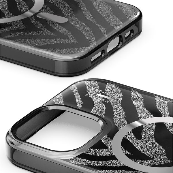 iDeal of Sweden Clear Case Limited met MagSafe Apple iPhone 13/14/15/16e - Zebra Mystique