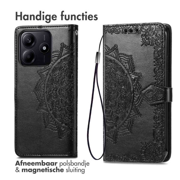 imoshion Mandala Bookcase Xiaomi Redmi Note 14 (5G) - Zwart