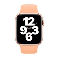Apple Siliconen solobandje Apple Watch Series 1 - 9 / SE (38/40/41 mm) | Series 10 / 11 (42 mm) - Maat 3 - Cantaloupe