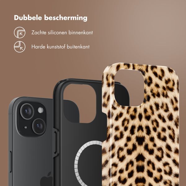 Selencia Vivid Backcover met MagSafe Apple iPhone 15 - Wild Leo