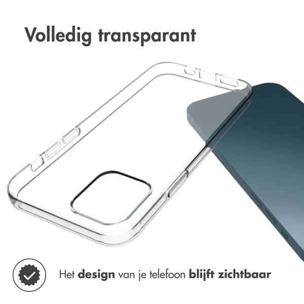 Accezz Clear Backcover iPhone 12 (Pro) - Transparant