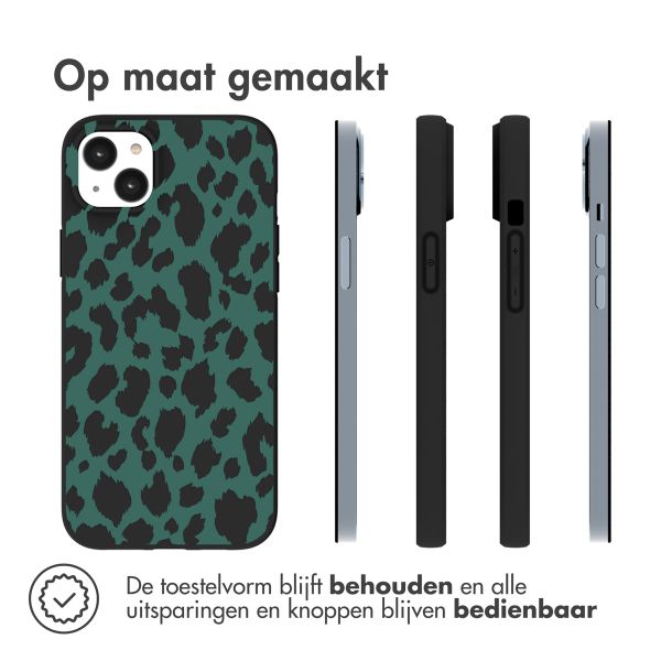 imoshion Design hoesje iPhone 14 Plus - Luipaard - Groen / Zwart