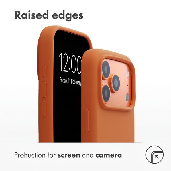 Accezz Liquid Silicone Case with MagSafe Apple iPhone 18 Pro / 17 Pro - Orange
