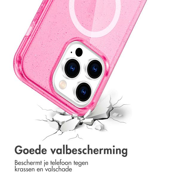 imoshion Sparkle Backcover met MagSafe Apple iPhone 13 Pro - Glitter Roze