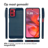 imoshion Brushed Backcover Motorola Moto G05 / E15 - Donkerblauw