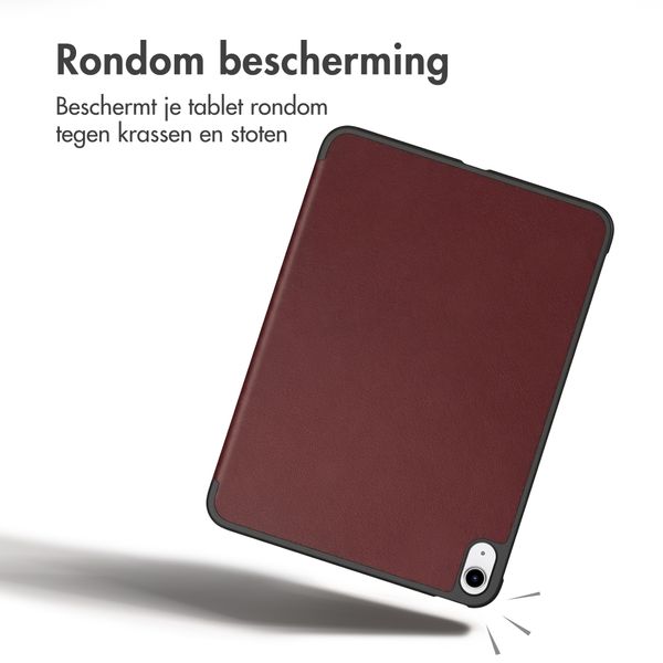imoshion Trifold Bookcase Apple iPad Air 11 inch (2026) M4 / (2025) M3 / (2024) M2 / Air 5 (2022) / Air 4 (2020) - Bordeaux