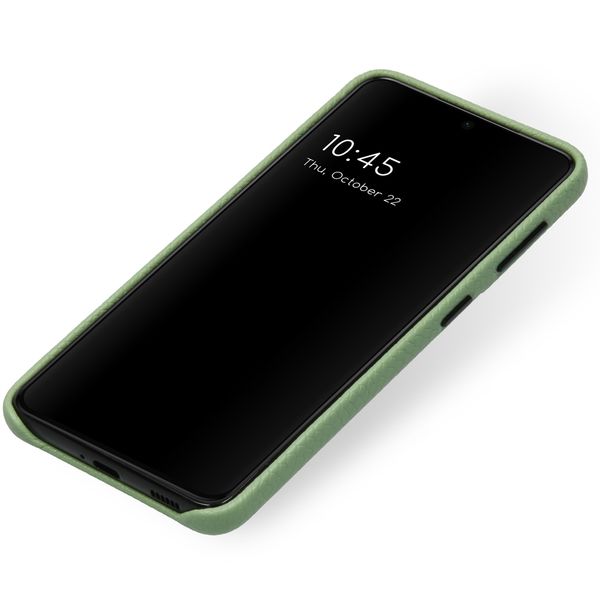 Selencia Gaia Slang Backcover Samsung Galaxy S21 Plus - Groen