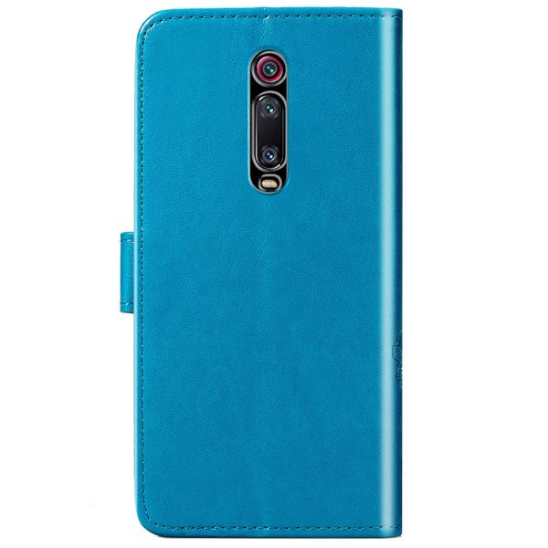 Klavertje Bloemen Bookcase Xiaomi Mi 9T (Pro) - Turquoise