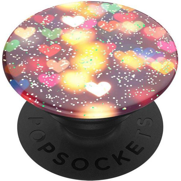 PopSockets PopGrip - Afneembaar - Glitter Bokeh Hearts