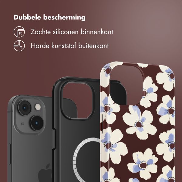 Selencia Vivid Backcover met MagSafe Apple iPhone 14 - Choco Flower Pop