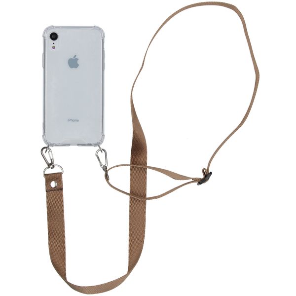 imoshion Backcover met koord - Nylon iPhone Xr - Beige