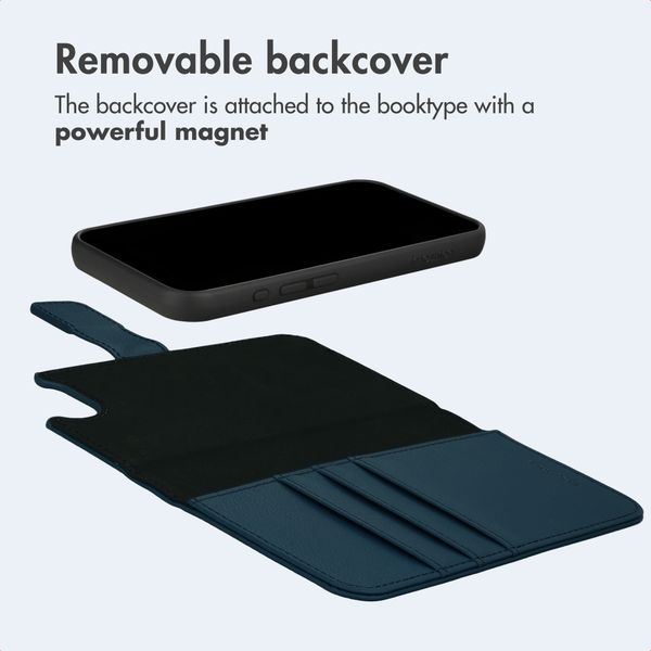 imoshion Detachable 2-in-1 Luxury Bookcase Apple iPhone 17e / 16e - Blue