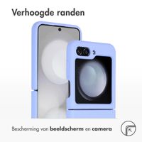 Accezz Liquid Silicone Backcover Samsung Galaxy Z Flip 5 - Paars