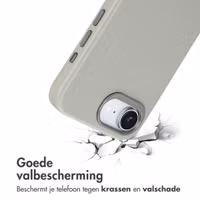 Accezz MagSafe Leather Backcover Apple iPhone 16e - Light Grey