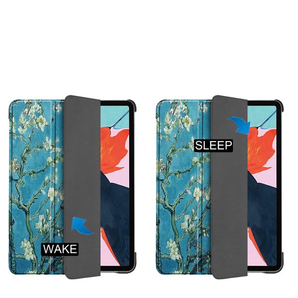 imoshion Design Trifold Bookcase Apple iPad Air 11 inch (2025) M3 / (2024) M2 / Air 5 (2022) / Air 4 (2020) - Green Plant