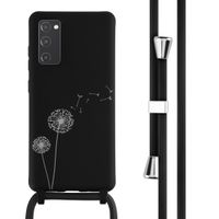 imoshion Siliconen design hoesje met koord Samsung Galaxy S20 FE - Dandelion Black