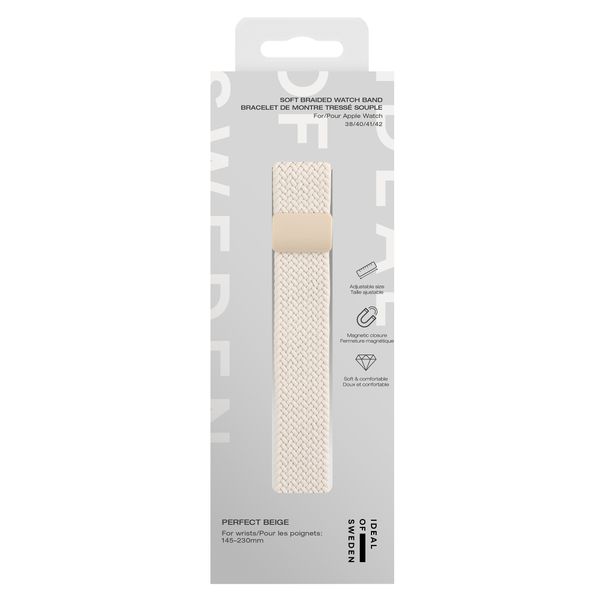 iDeal of Sweden Soft Braid Watch Band Apple Watch | 38/40/41/42 mm - Perfect Beige