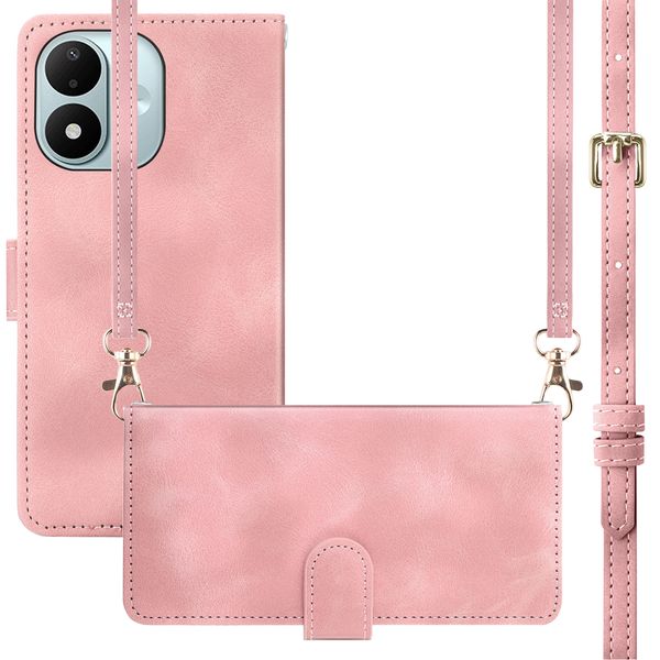 imoshion Bookcase met koord Xiaomi Redmi Note 17 (5G) - Roze